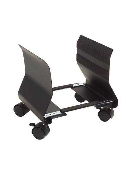 Soporte cpu con ruedas adaptable phoenix / Acero / muy resistente / Negro PH605CPUB