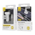 Cargador de coche-mechero Usb x2 + cable iPhone 6/7/8/Xs/Xr/ 5v 2.4a / A6262 / Blanco / One+