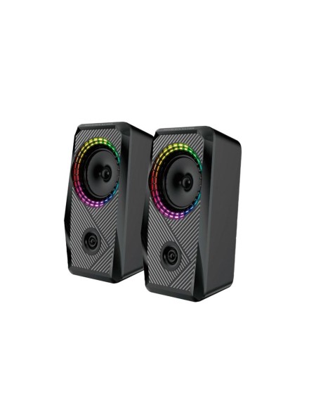 Altavoces 2.0 PC Gaming TF4196 / 2x5w / Usb / Jack 3.5mm / Led Rgb / Negro / MTK