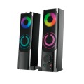 Altavoces 2.0 - Barra de Sonido Gaming TF4195 / 2x5w / Usb / 2x Jack 3.5mm / Led Rgb / Negro / MTK