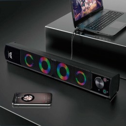 Altavoces 2.0 - Barra de Sonido Gaming TF4195 / 2x5w / Usb / 2x Jack 3.5mm / Led Rgb / Negro / MTK
