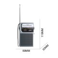 Radio portatil Am-Fm con Antena NT7018 / Altavoz externo / Jack 3.5mm / Negro / Mayou
