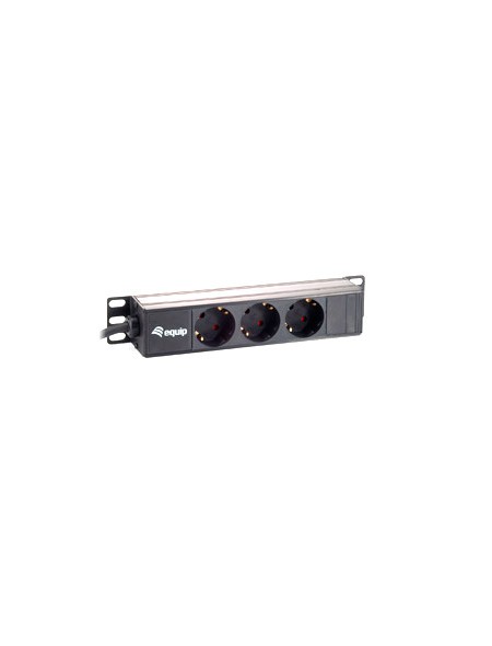÷ Regleta alimentacion aluminio rack 10