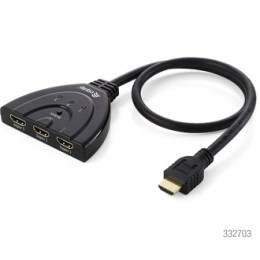 ÷ Switch hdmi 3 entradas 1 salida