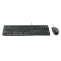÷ Teclado y mouse logitech mk120 con cable usb p/n:920-002550