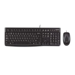 ÷ Teclado y mouse logitech mk120 con cable usb p/n:920-002550