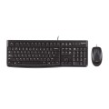 ÷ Teclado y mouse logitech mk120 con cable usb p/n:920-002550